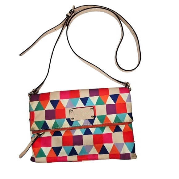 Kate Spade Colorful‎ Pueblo Tile Geometric Crossbody Purse Handbag Women's - Picture 1 of 12